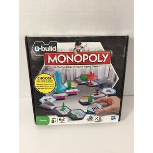 U-Build Monopoly Board Game Hasbro Pre-Owned Great Condition 2010